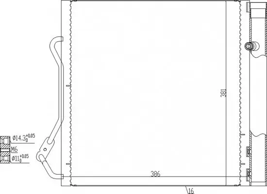 Kondensator, Klimaanlage HART 619 535 Bild Kondensator, Klimaanlage HART 619 535