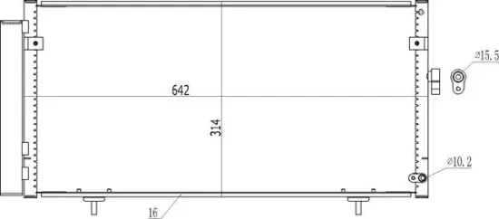 Kondensator, Klimaanlage HART 619 540 Bild Kondensator, Klimaanlage HART 619 540