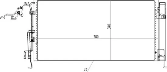 Kondensator, Klimaanlage HART 619 552 Bild Kondensator, Klimaanlage HART 619 552