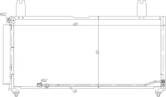 Kondensator, Klimaanlage HART 621 604 Bild Kondensator, Klimaanlage HART 621 604