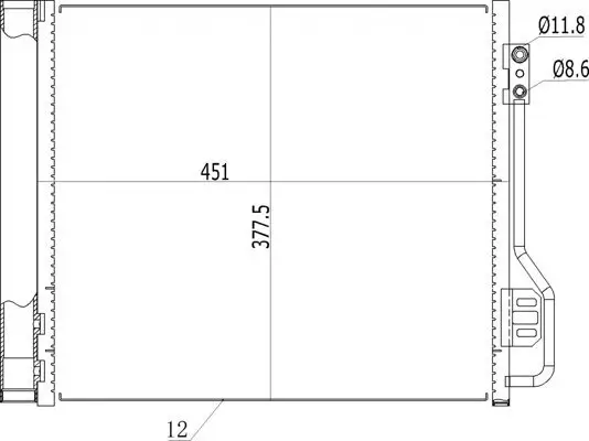 Kondensator, Klimaanlage HART 621 607