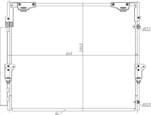 Kondensator, Klimaanlage HART 621 608 Bild Kondensator, Klimaanlage HART 621 608