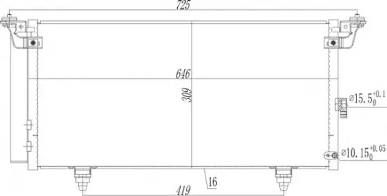 Kondensator, Klimaanlage HART 621 615 Bild Kondensator, Klimaanlage HART 621 615