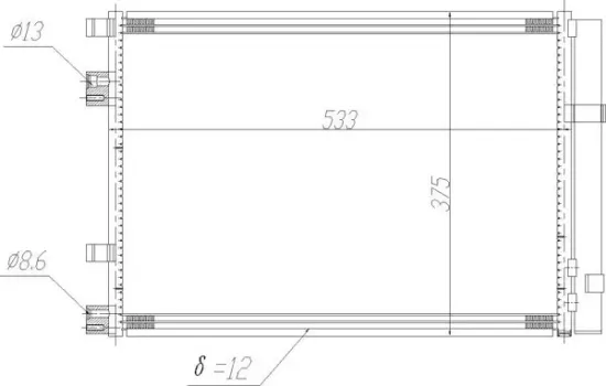 Kondensator, Klimaanlage HART 621 616 Bild Kondensator, Klimaanlage HART 621 616
