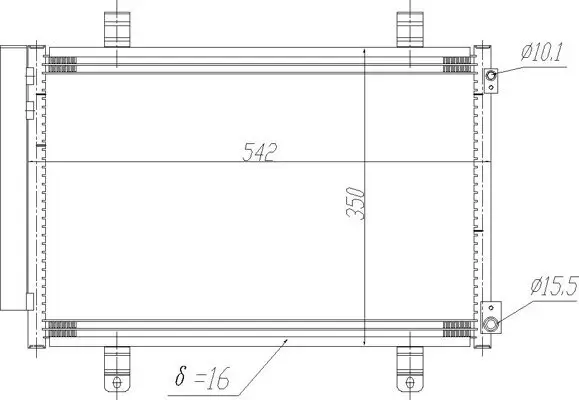 Kondensator, Klimaanlage HART 621 633