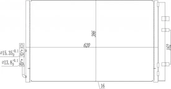 Kondensator, Klimaanlage HART 621 636 Bild Kondensator, Klimaanlage HART 621 636