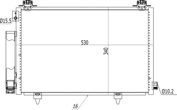 Kondensator, Klimaanlage HART 621 639