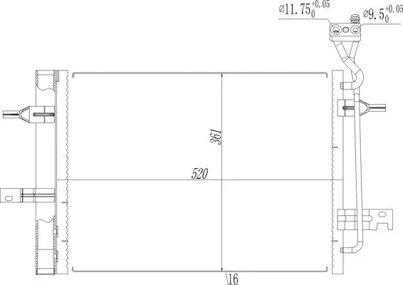 Kondensator, Klimaanlage HART 621 640