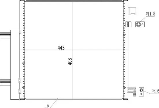 Kondensator, Klimaanlage HART 621 647 Bild Kondensator, Klimaanlage HART 621 647