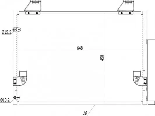 Kondensator, Klimaanlage HART 621 653