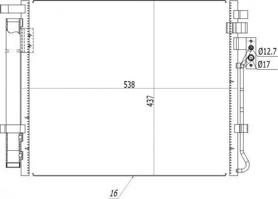 Kondensator, Klimaanlage HART 621 656