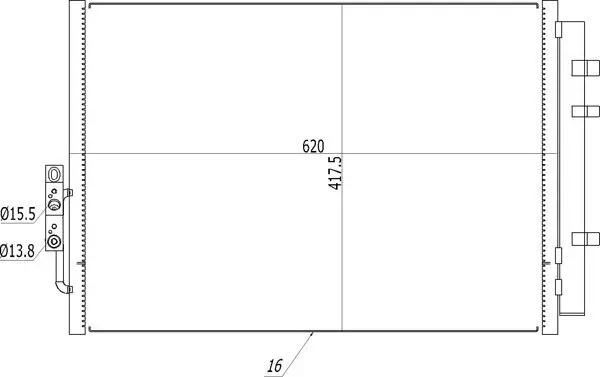 Kondensator, Klimaanlage HART 621 699