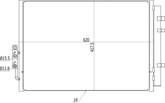 Kondensator, Klimaanlage HART 621 699 Bild Kondensator, Klimaanlage HART 621 699