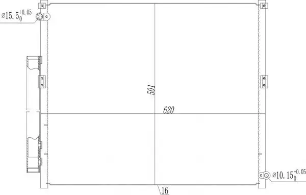 Kondensator, Klimaanlage HART 621 700