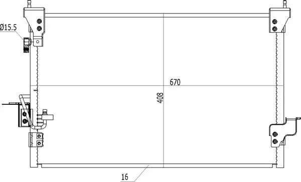 Kondensator, Klimaanlage HART 621 706