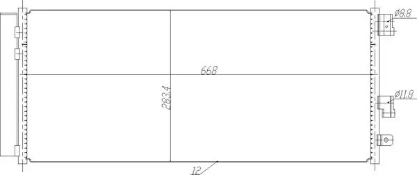Kondensator, Klimaanlage HART 623 924
