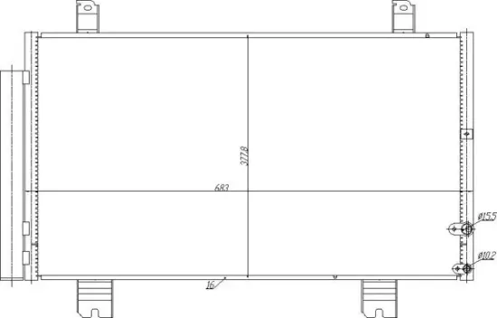 Kondensator, Klimaanlage HART 631 262 Bild Kondensator, Klimaanlage HART 631 262
