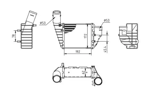 Ladeluftkühler HART 636 914
