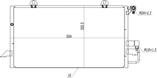 Kondensator, Klimaanlage HART 636 960 Bild Kondensator, Klimaanlage HART 636 960