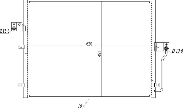 Kondensator, Klimaanlage HART 636 978