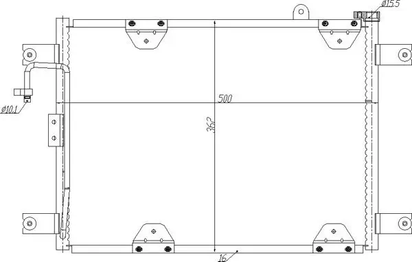 Kondensator, Klimaanlage HART 636 986