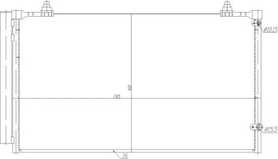 Kondensator, Klimaanlage HART 636 991 Bild Kondensator, Klimaanlage HART 636 991