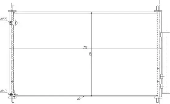 Kondensator, Klimaanlage HART 636 992 Bild Kondensator, Klimaanlage HART 636 992
