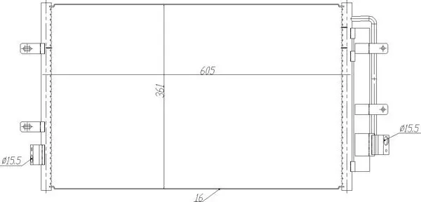 Kondensator, Klimaanlage HART 636 995