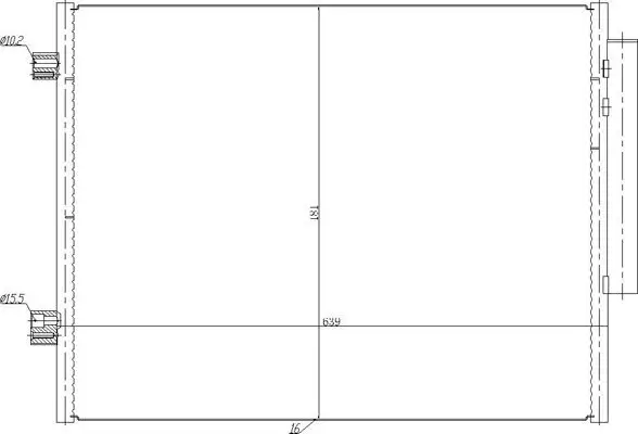 Kondensator, Klimaanlage HART 637 005