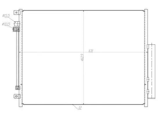 Kondensator, Klimaanlage HART 637 010