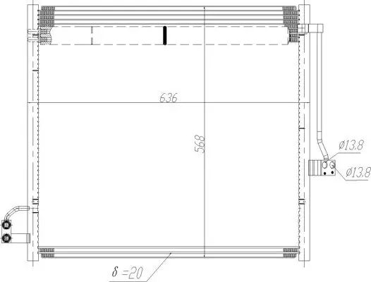 Kondensator, Klimaanlage HART 637 015