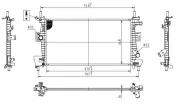 Kühler, Motorkühlung HART 637 130