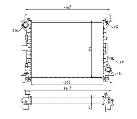 Kühler, Motorkühlung HART 637 192 Bild Kühler, Motorkühlung HART 637 192