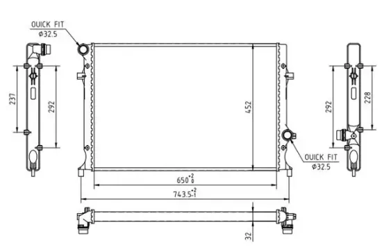 Kühler, Motorkühlung HART 637 213 Bild Kühler, Motorkühlung HART 637 213