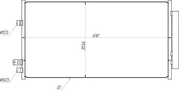 Kondensator, Klimaanlage HART 641 068