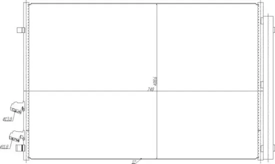 Kondensator, Klimaanlage HART 645 278 Bild Kondensator, Klimaanlage HART 645 278