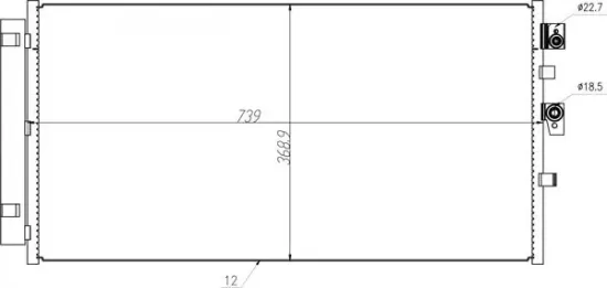 Kondensator, Klimaanlage HART 645 301 Bild Kondensator, Klimaanlage HART 645 301