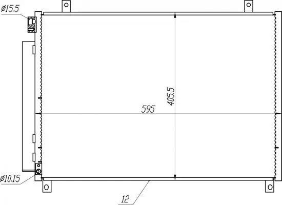 Kondensator, Klimaanlage HART 645 302 Bild Kondensator, Klimaanlage HART 645 302