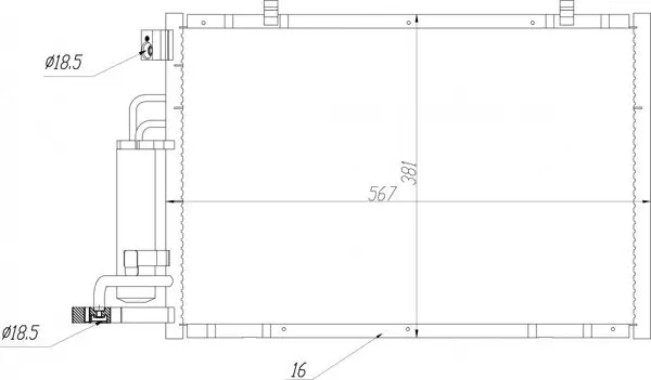 Kondensator, Klimaanlage HART 645 304