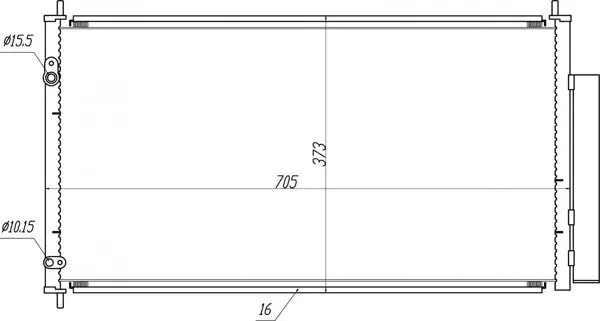 Kondensator, Klimaanlage HART 645 310