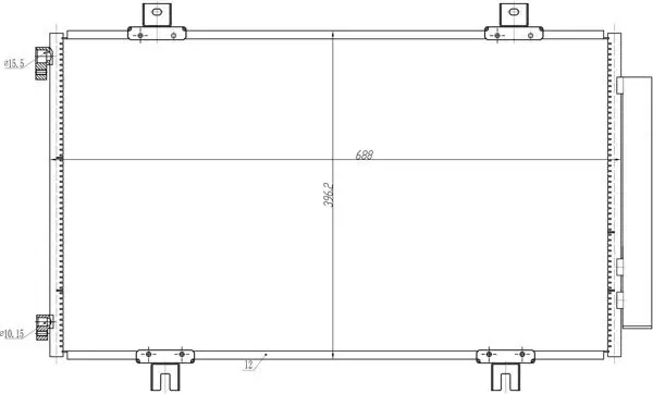 Kondensator, Klimaanlage HART 645 316