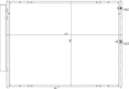 Kondensator, Klimaanlage HART 725 089 Bild Kondensator, Klimaanlage HART 725 089