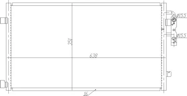 Kondensator, Klimaanlage HART 725 092