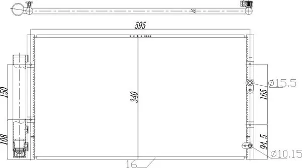 Kondensator, Klimaanlage HART 725 098