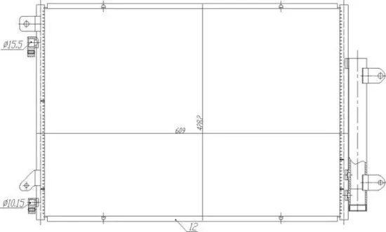 Kondensator, Klimaanlage HART 725 105 Bild Kondensator, Klimaanlage HART 725 105
