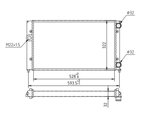 Kühler, Motorkühlung HART 600 148