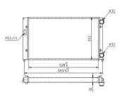 Kühler, Motorkühlung HART 600 148