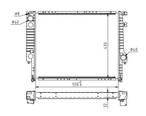 Kühler, Motorkühlung HART 600 191 Bild Kühler, Motorkühlung HART 600 191