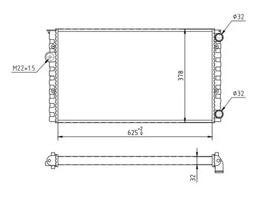 Kühler, Motorkühlung HART 600 247