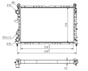 Kühler, Motorkühlung HART 600 404